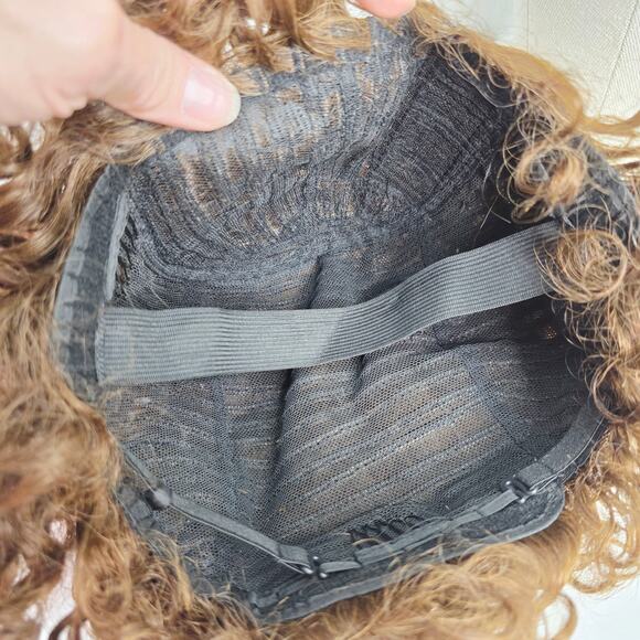 Brown Short Pixie Cut Brown Kinky Curly Short Women's  Wig - Picture 8 of 10